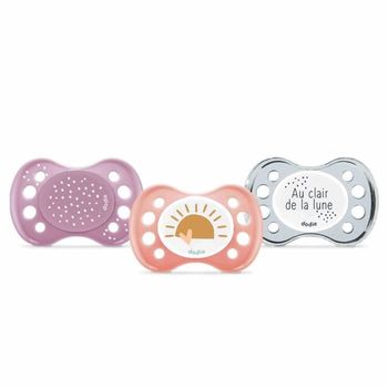 Pacifier Juego De 3 Chupetes Anatómicos Día Y Noche 0-6 Meses Dodie