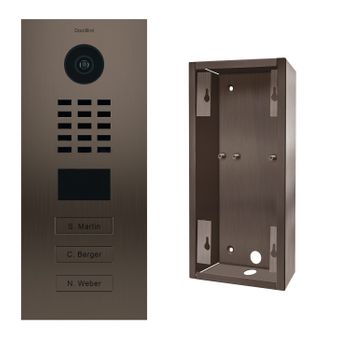 Videoportero Ip 3 Timbres + Soporte - Doorbird D2103bv Bronce