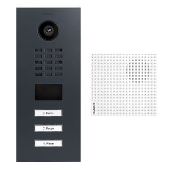 Videoportero Ip 3 Timbres + 1 Timbre + Montaje Empotrado - Doorbird D2103v Antracita