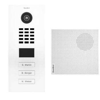 Portero Ip 3 Timbres + Chime - Doorbird D2103v Blanco Kit 1