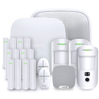 Kit de alarma inalámbrica Ajax Starter Kit blanco