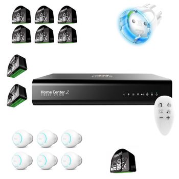 Kit Domótico Home Center 2 Z-wave Box - Control De Persianas / Radiadores / Iluminación / Enchufes - Fibaro