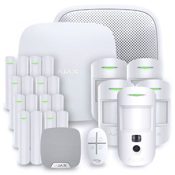 Alarma Doméstica Inalámbrica Ajax Hub 2 Plus - Kit 6 - Blanco