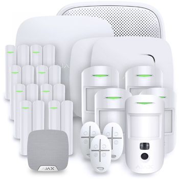 Alarma Doméstica Inalámbrica Ajax Hub 2 Plus - Kit 9 - Blanco