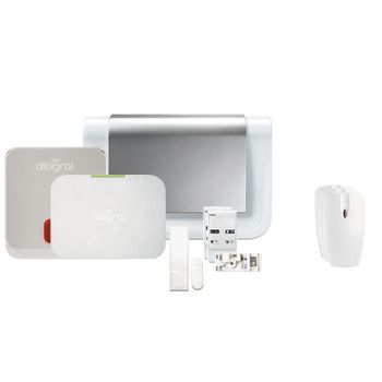 Diag17csf Pack De Alarma Doméstica Conectada Con Gsm - Compatible Con Mascotas - Diagral Kit 6