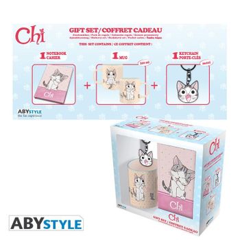 Chi- Pack Mug 320ml- Llavero - Cuaderno Chi Gifts /cofre Reg