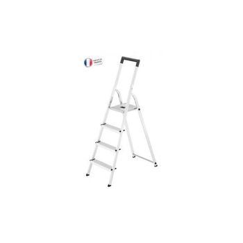 Escalera Aluminio Domestica L40 Easyclix Hailo 4 Peldaños