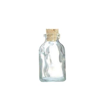 Mini Botella De Vidrio 6 Cm Con Corcho