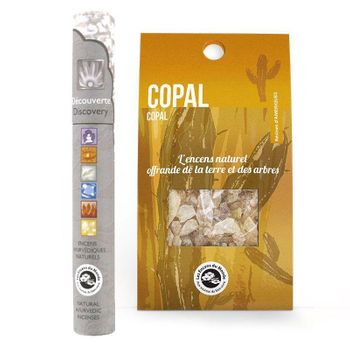 Resina Para Quemar Lágrimas De Copal 30 G + Incienso Ayurvédico Natura