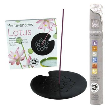 Porta Incienso Lotus + Incienso Ayurvédico Natural