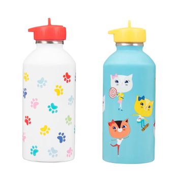 2 Botellas Para Niños - Gatitos