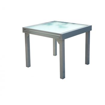 Mesa De Jardín Extensible De Aluminio 8 Personas Molvina