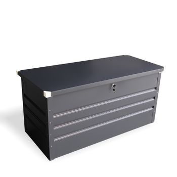 Caja De Almacenamiento De Acero Gris De 131 X 61 X 62â cm Caseo