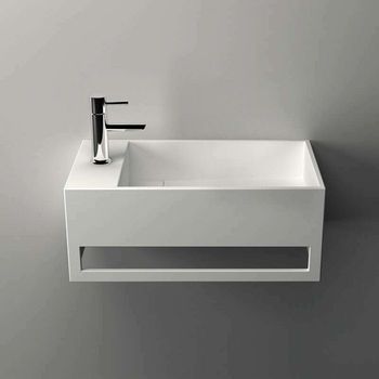 Mona G - Lavabo De Mano Suspendido Rectangular - Lavabos