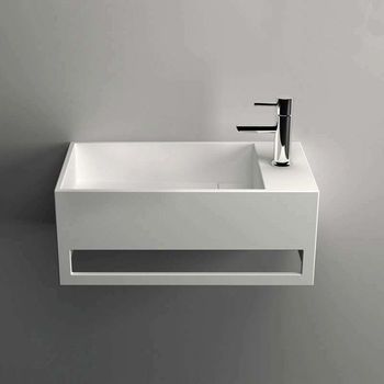 Mona D - Lavabo De Mano Suspendido Rectangular - Lavabos