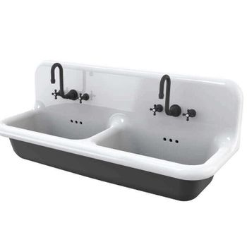 Lavabo De Cerámica Esmaltada - 120 Cm - True Colors - Negro (nero 9005)