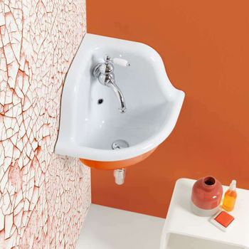 True Colors - Lavabo Retro - Lavabos - Naranja - 42x42x40cm