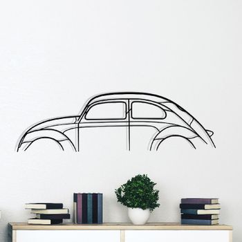 Decoración De Pared De Metal - Cox - Ladybug - Decoración De Pared De Metal - Silueta De Coche - 120cm