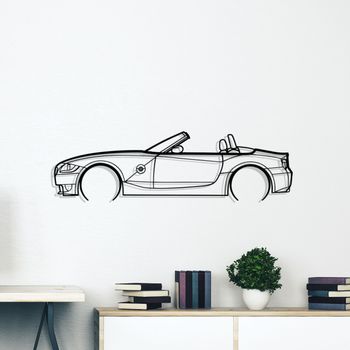 Decoración De Pared De Metal - Z4 M E85 Detallada - Decoración De Pared Para Automóvil - 120cm