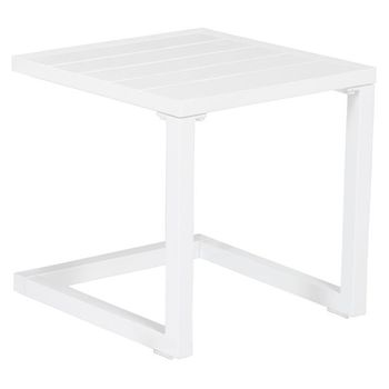 Mesa Auxiliar Barbados Aluminio Blanco