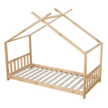 Cama Cabaña Gaspard Para Niños 190x90cm En Madera