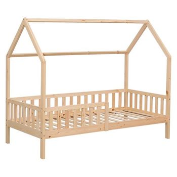 Cama infantil Vimpeli Tipi indio bambú 90 x 200 cm - Madera natural  [en.casa]