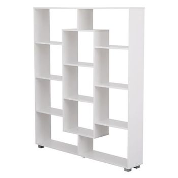 shelfplaza® HOME 100x30x30 cm Estantería blanca / estanterías fuertes /  estantería de 3 baldas / estanterías metálicas almacenaje /