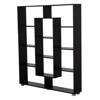 Estantería Cubo Con 2 Puertas De Metal Y Mdf Negra Y Beige De 60x35x78 Cm  con Ofertas en Carrefour