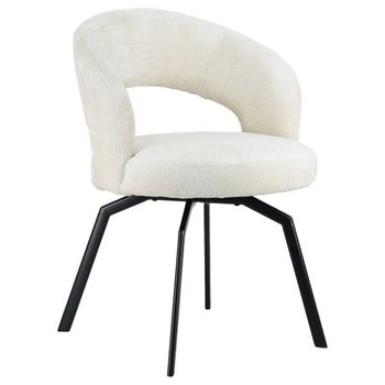 Silla De Chenilla Beige Ehba