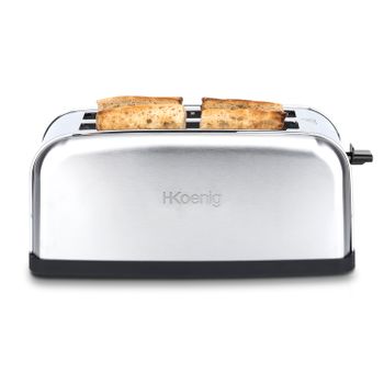 Cecotec Tostadora 4 Rebanadas Toast&Taste 1600 Retro Double Beige. 1630 W,  2 Ranuras Anchas de 3,8 cm y Largas, Acero Inoxidable, Varillas Superiores,  Potencia Regulable, Bandeja recogemigas : : Hogar y cocina