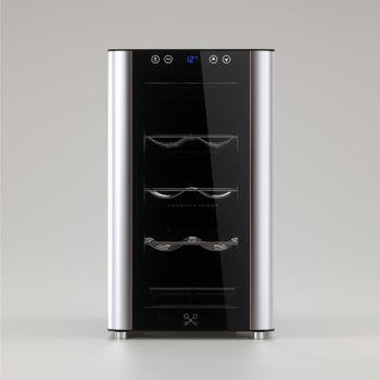 Refrigerador termoeléctrico Vinoteca botellero de Lacor de acero inox  capacidad 8 botellas