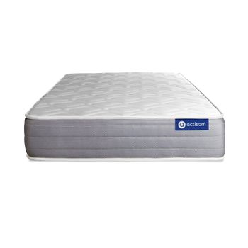 Pack Colchon 90X190 EKOZEN CAMA INFANTIL, Altura 14 CM + 1 Almohada  viscoelastica 90X35 + 1 Protector colchon 90X190