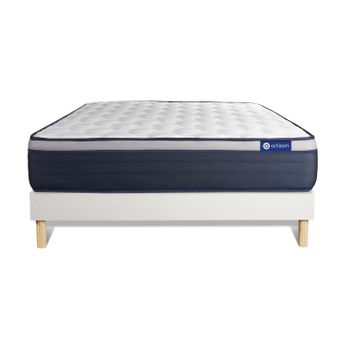 Colchón Flex Airvex Supreme 90x190 + Tapiflex Beige Con Patas Haya +  Protector Tencel con Ofertas en Carrefour