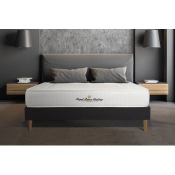 Somier + Colchón Espuma Viscoelástica Con Kit De Base De Cama Negro 130x200cm - Comodidad Firme