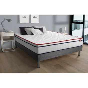 Colchón Vital Spa 140 X 200 Cm, Grosor : 24 Cm, Espuma Viscoelástica, 3 Zonas De Confort