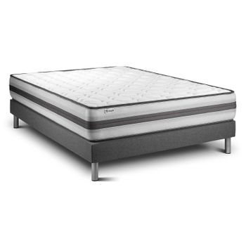 Pack Colchon + Almohada Viscoelastica + Somier Descansin, 135 X 200, Ideal Para Personas Con Dolores De Espalda, Efecto Nube, Silencioso con  Ofertas en Carrefour