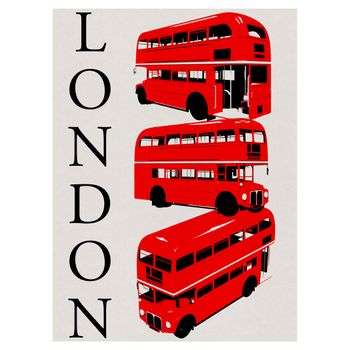 Viajes - Signature Poster - Póster De Pared - Formato Vertical - Papel Fine Art Mate 270gsm - Diseño London1 - 30x40 Cm