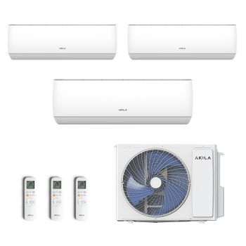 Enako 89 - Aire Acondicionado Reversible Tri-split - 24000 Btu - 3.5 Kw + 2.7kw + 2.7kw - Aire Acondicionado Fijo