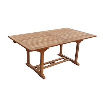 Mesa Teca Redonda De 90 Cm De Jardín, Madera Teca Grado A, Tratamiento Al  Agua Aplicado con Ofertas en Carrefour