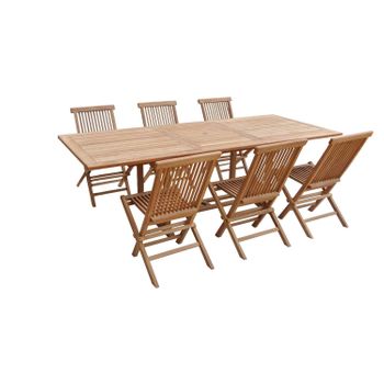 Mesa Plegable Redonda Madera Acacia 90 cm — PoolFunStore