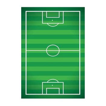 Alfombra Infantil Soccer 80 X 150 Cm - Verde