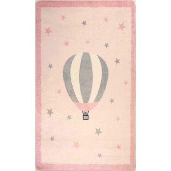 Mongolfiere Alfombra Infantil 120 X 160 Cm - Rosa