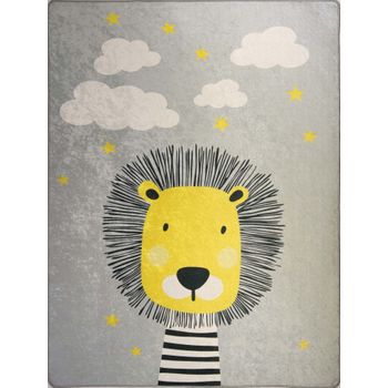 Alfombra Dormitorio Infantil 120 X 160 Cm - Gris