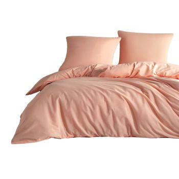 Juego De Cama Liso 260 X 240 Cm - Naranja