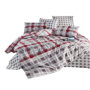 Juego De Cama Enza 260 X 240 Cm - Rojo