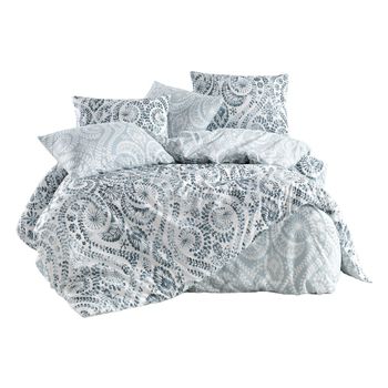 Juego De Cama Lienzo 240 X 220 Cm - Gris