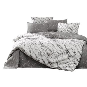 Juego De Cama Travertin 260 X 240 Cm - Gris