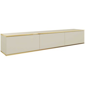 Mueble TV madera clara/beige 160 x 40 cm ANTONIO 