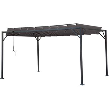 Pérgola Bioclimática De Tejido  3x4 M - Antracita