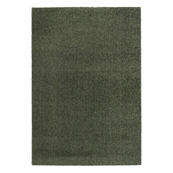 Alfombra Interior De Terciopelo Rizado Verde Oscuro, 120 X 170cm I